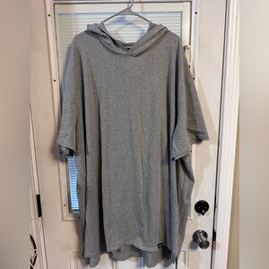 Casual Gray Hooded Sweatshirt for Men